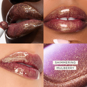 tarte doe-foot applicator coated in mulberry gloss for easy precise application