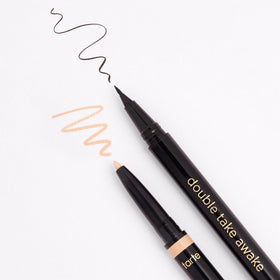 tarte double take awake applied on upper lashline for defined eyes