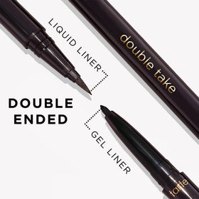 tarte gel pencil close-up highlighting smooth tip and buildable black pigment
