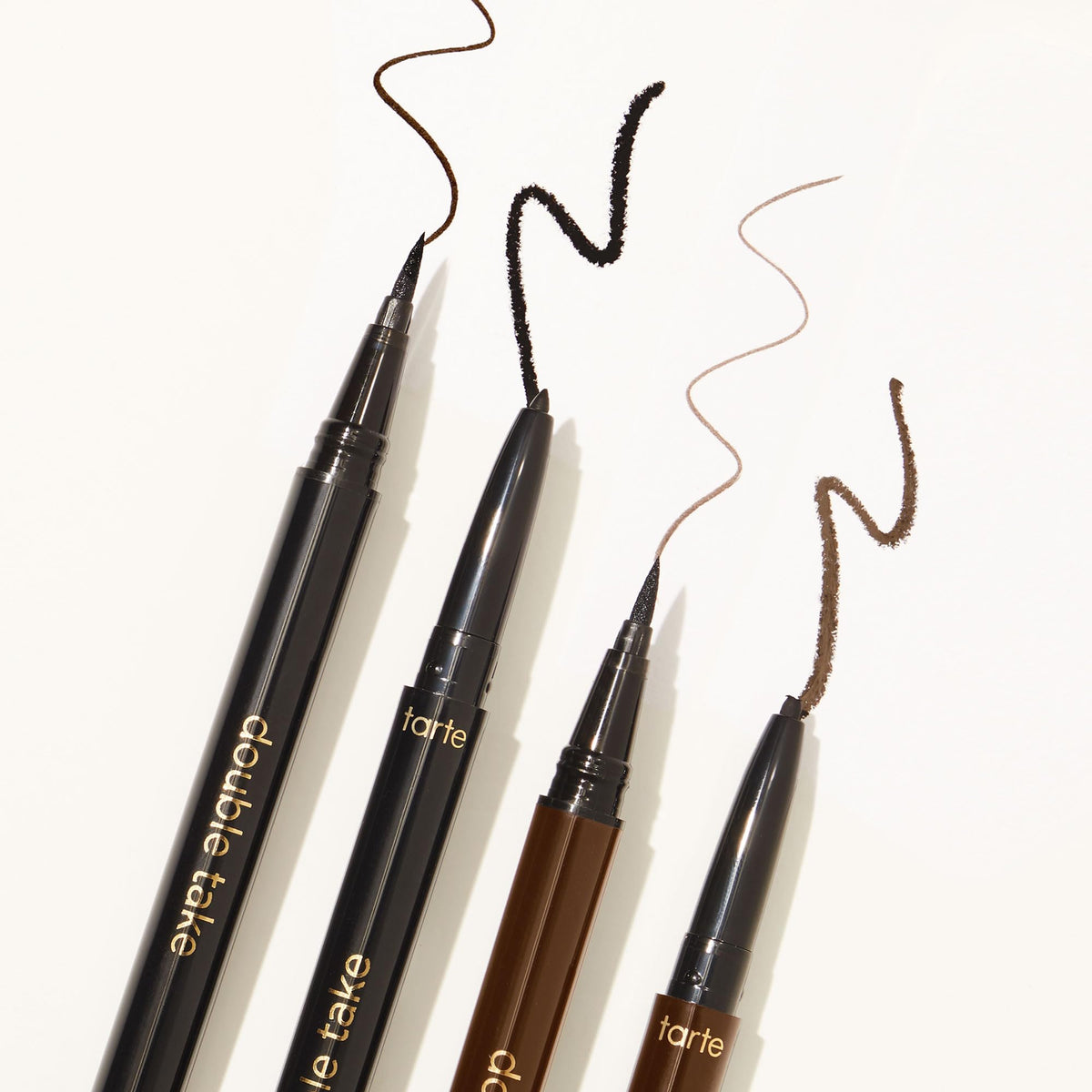 tarte eyeliner in use creating a winged look for long-wear definition
