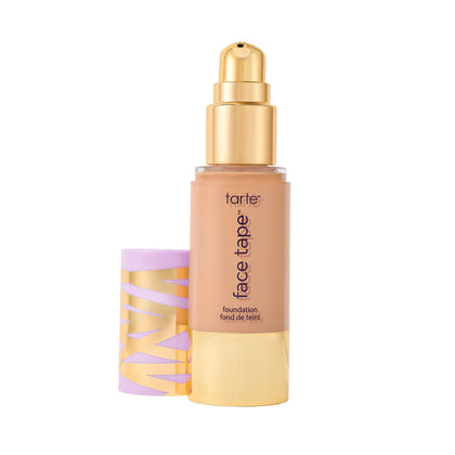 tarte foundation front packaging shows sleek bottle and shade for easy selection