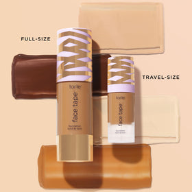 tarte model wearing foundation outdoors showing long-wear and transferproof benefit