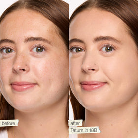 tarte foundation pump dispensing product demonstrating controlled easy application