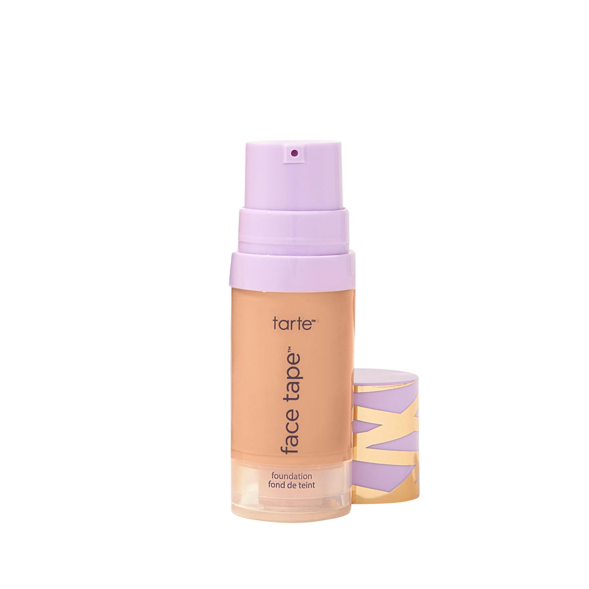 tarte front packaging showing travel-size bottle and shade labeling for easy identification