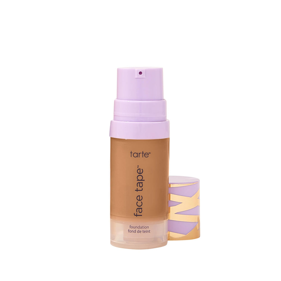 tarte front packaging showing travel-size bottle and branding benefits