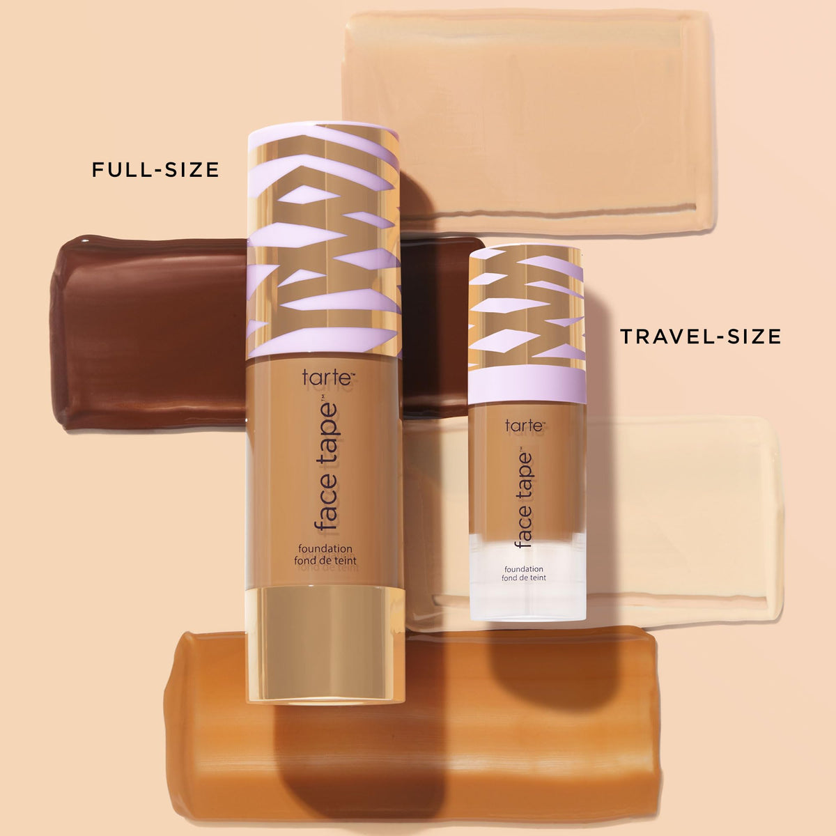 tarte worn outdoors on model showing transfer-resistant all-day benefit
