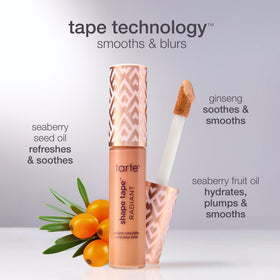 tarte concealer in a beauty flat lay representing everyday routine convenience benefit