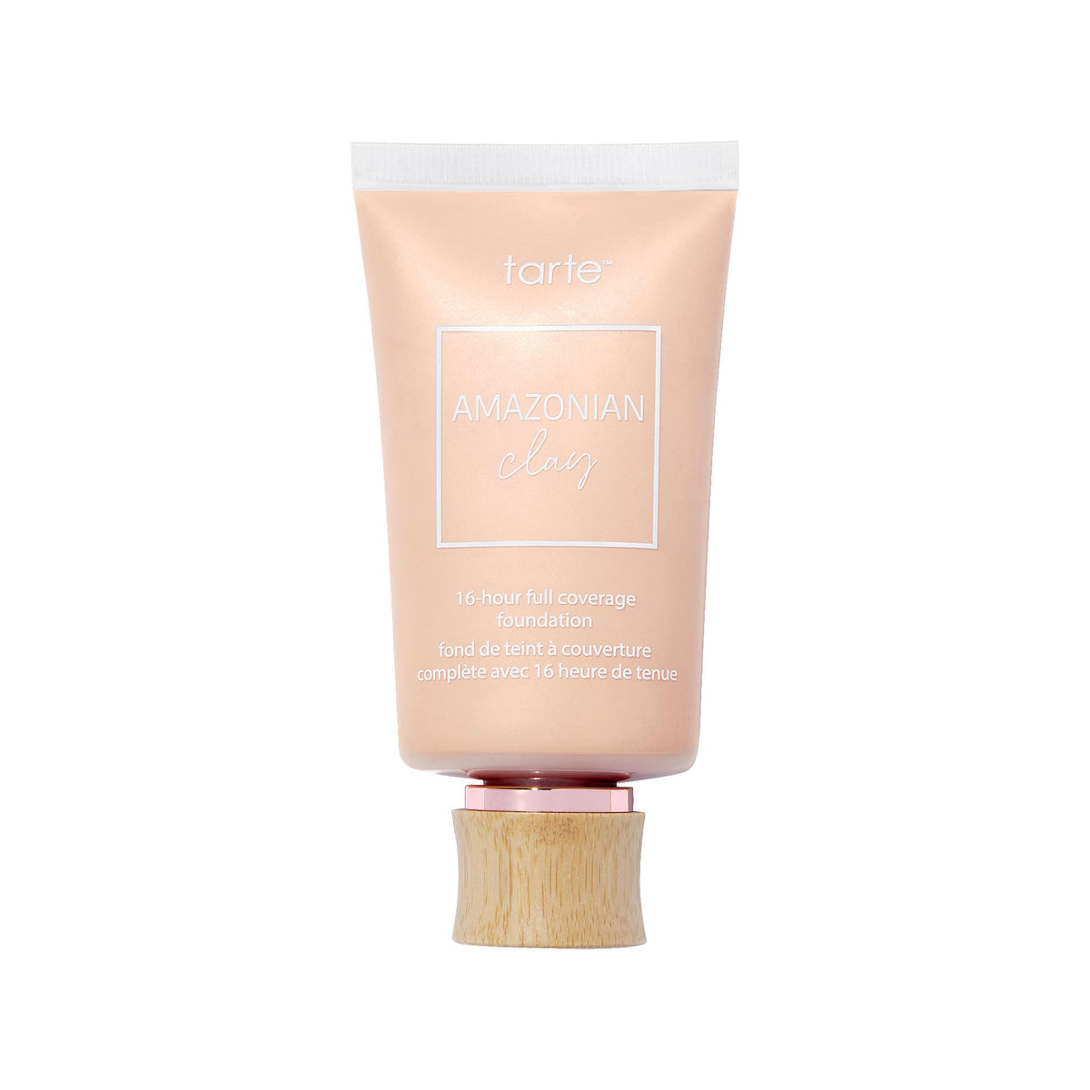 tarte front packaging showing bottle and label with clear product view and brand identity