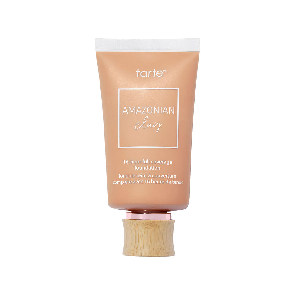 tarte front packaging of full size foundation shows label and finish benefit