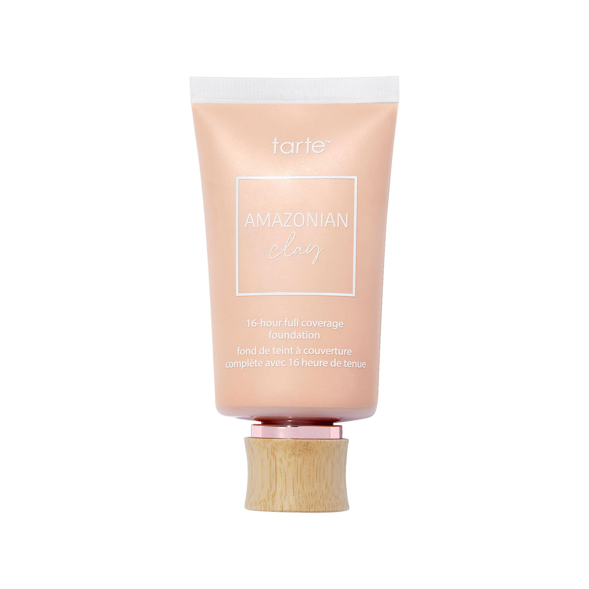 tarte front packaging showcasing bottle and product name for shelf appeal