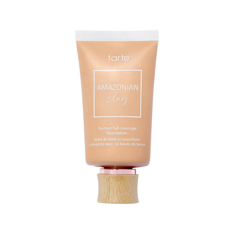 tarte front packaging showing full size bottle and shade, instant product recognition