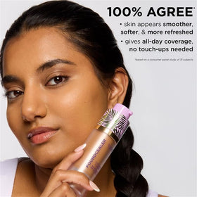 tarte creamy texture close-up highlighting hydrating, dewy finish and blendability