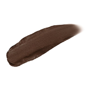 tarte open pot showing creamy dark brown pomade texture for precise application