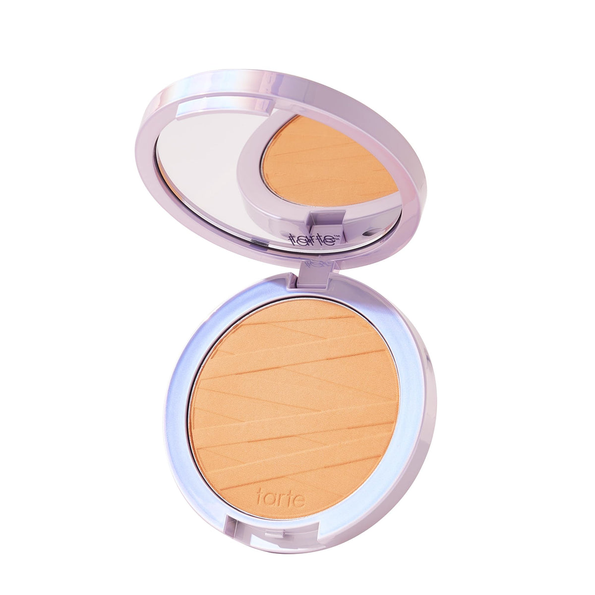 tarte compact front view showing sleek packaging and easy portability