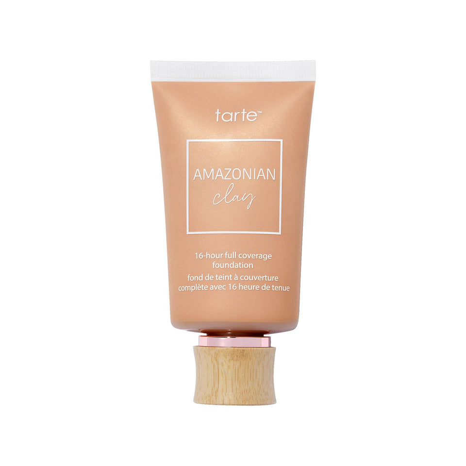 tarte front packaging showing bottle and branding and clear shade identification for easy selection