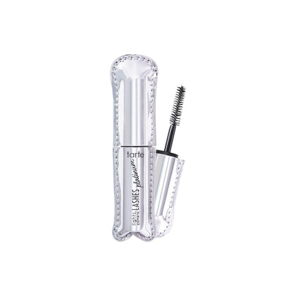 tarte front tube travel size showing compact mascara for on-the-go wear