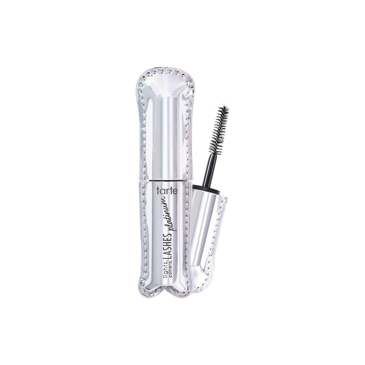 tarte front tube travel size showing compact mascara for on-the-go wear