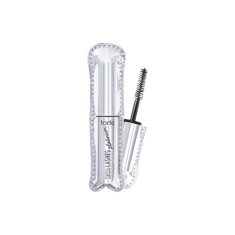 tarte front tube travel size showing compact mascara for on-the-go wear