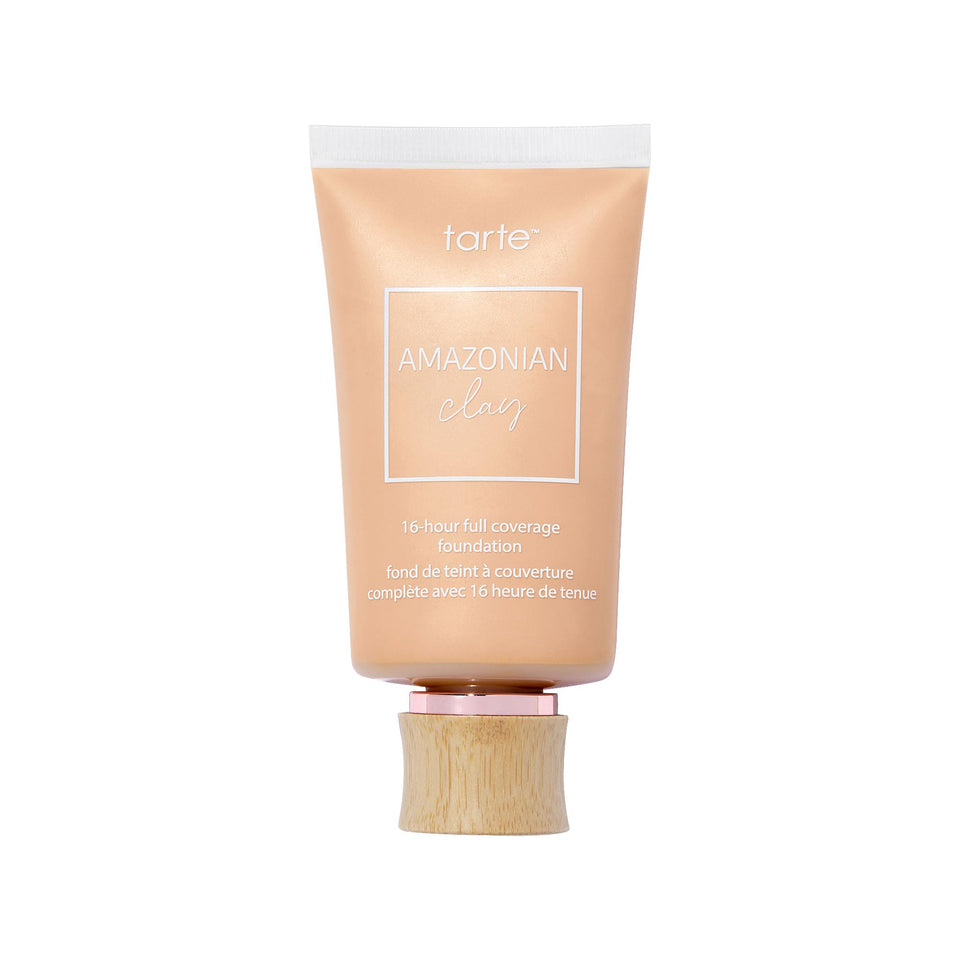 tarte front packaging showing full-size foundation and clean design benefits portability