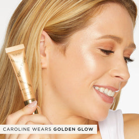 tarte swatches on skin showing buildable golden glow across tones