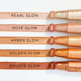 tarte swatch texture on skin showing buildable, luminous finish and blendability