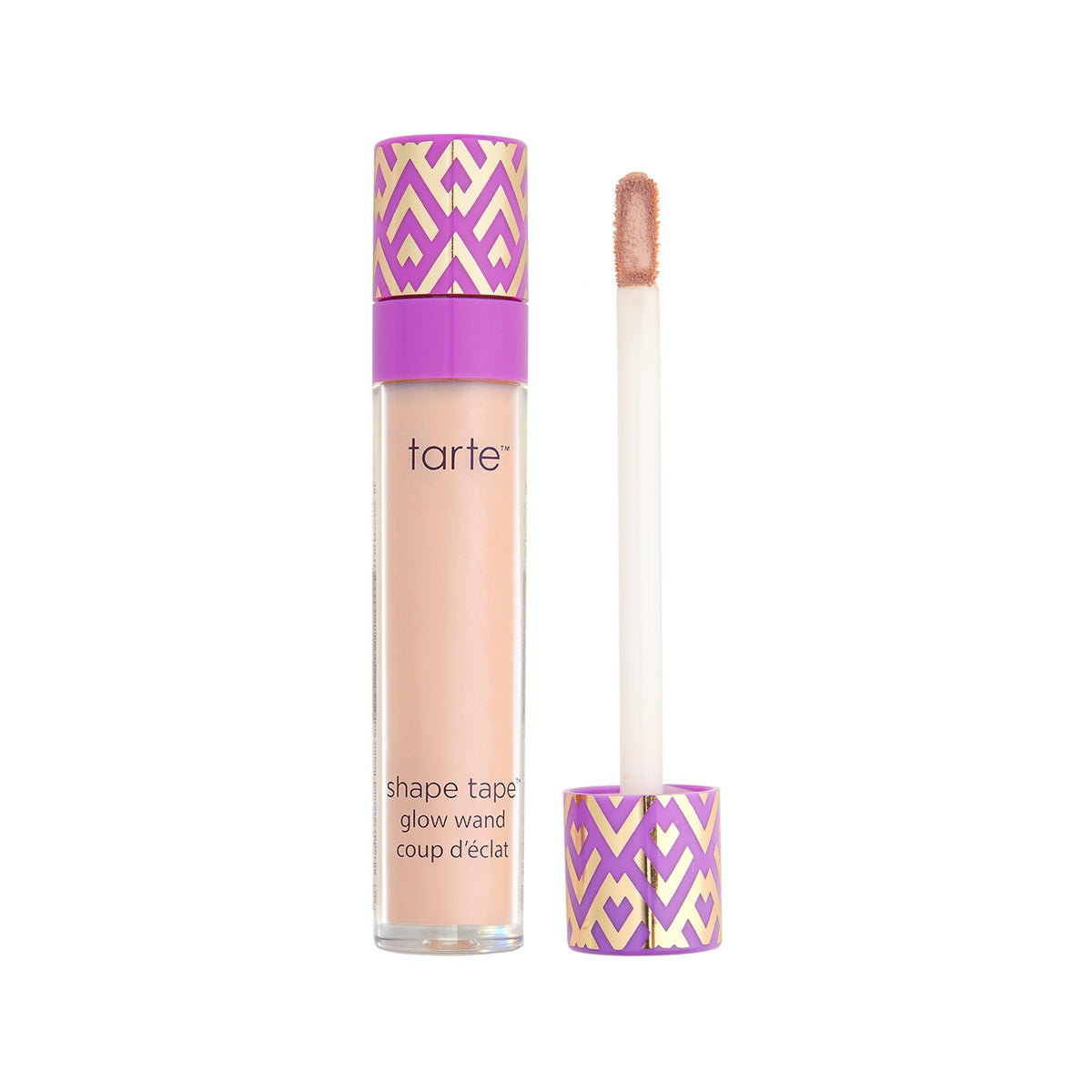 tarte glow wand front packaging showing product and shade benefit luminous glow