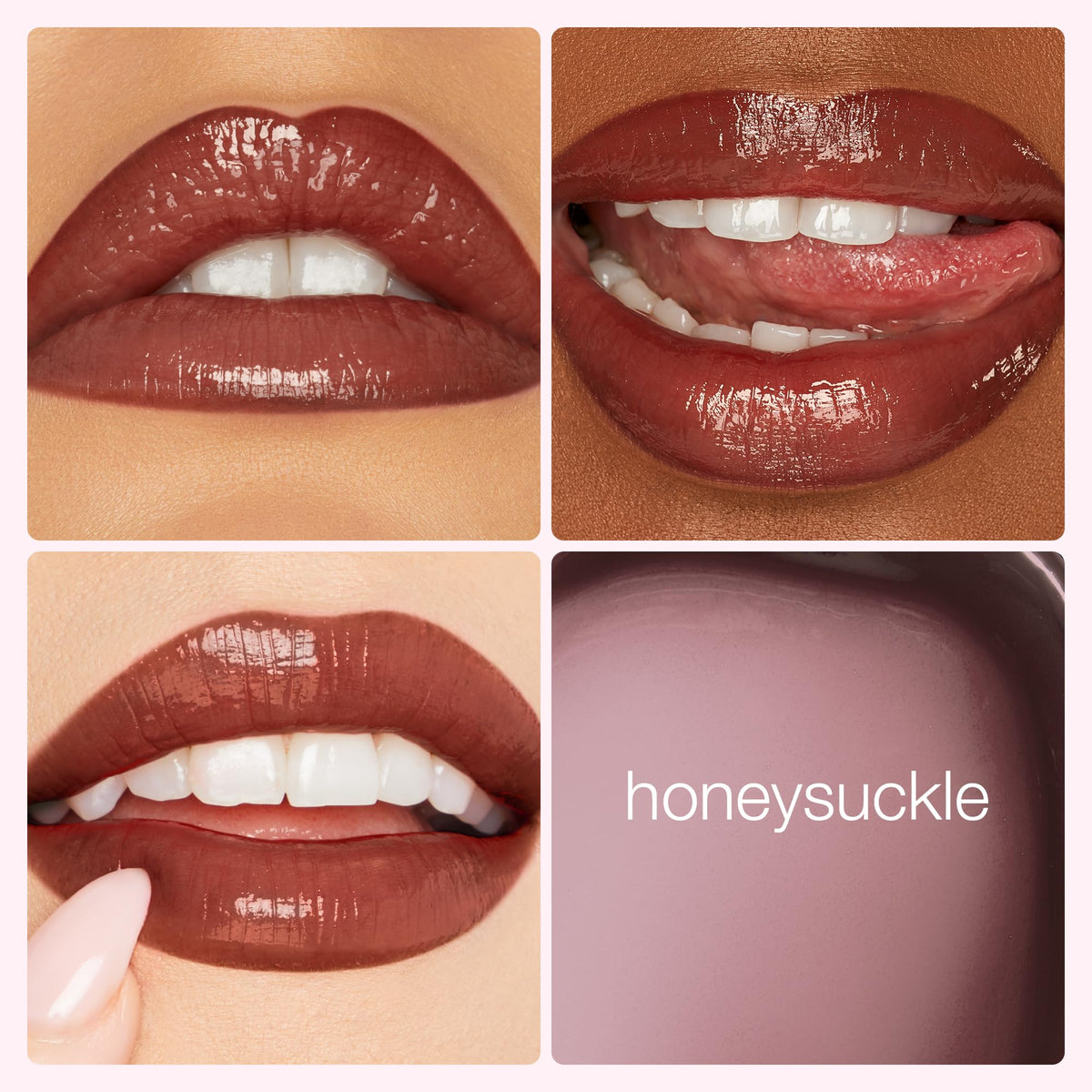 tarte Honeysuckle click-up tube detail highlighting hygienic dispenser benefit