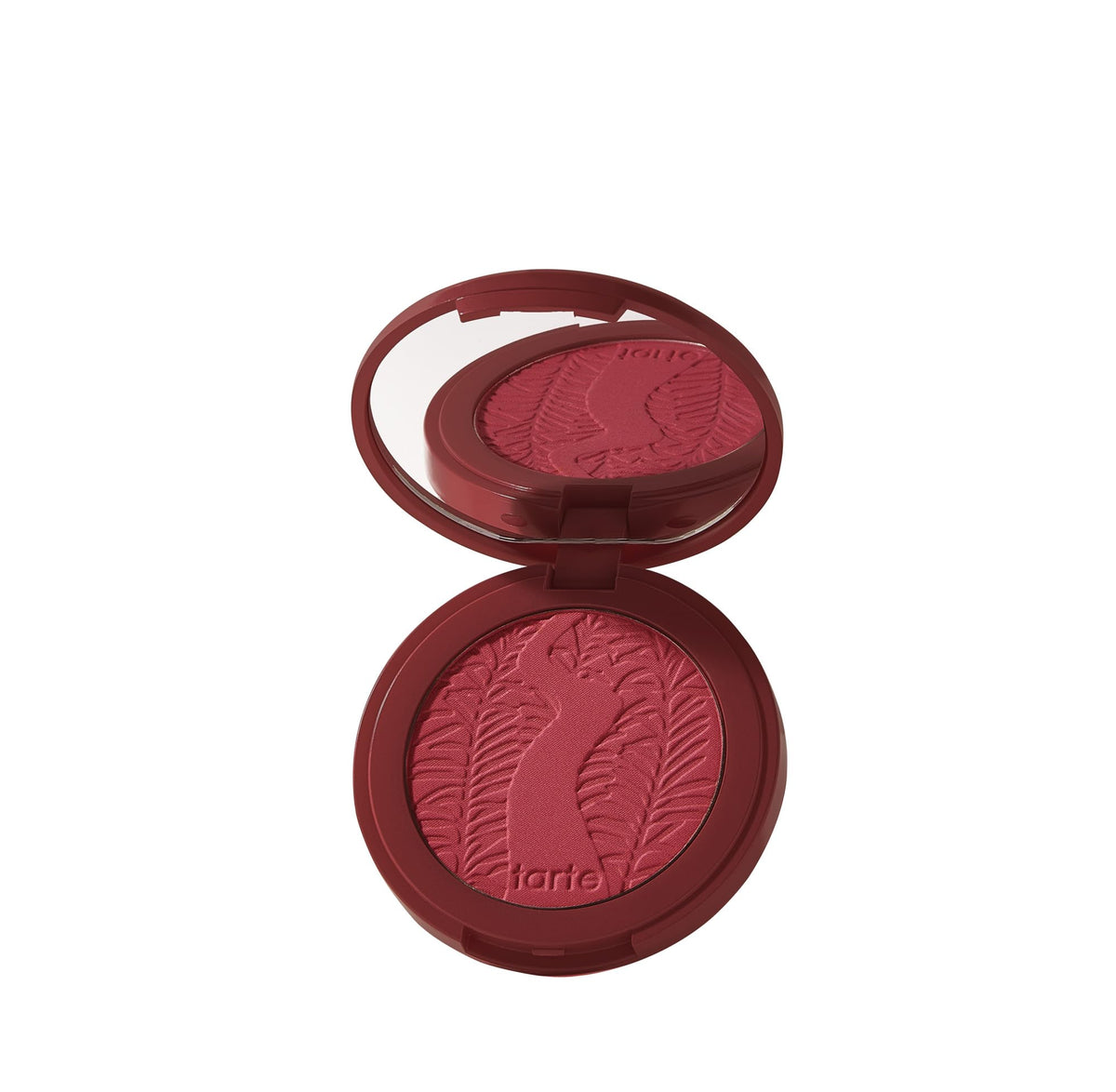 tarte compact front view showing honeysuckle shade and sleek packaging benefit portability