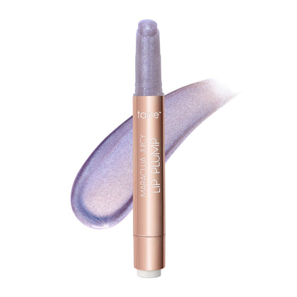 tarte indigo front packaging showing glossy tube and label, highlights product clarity