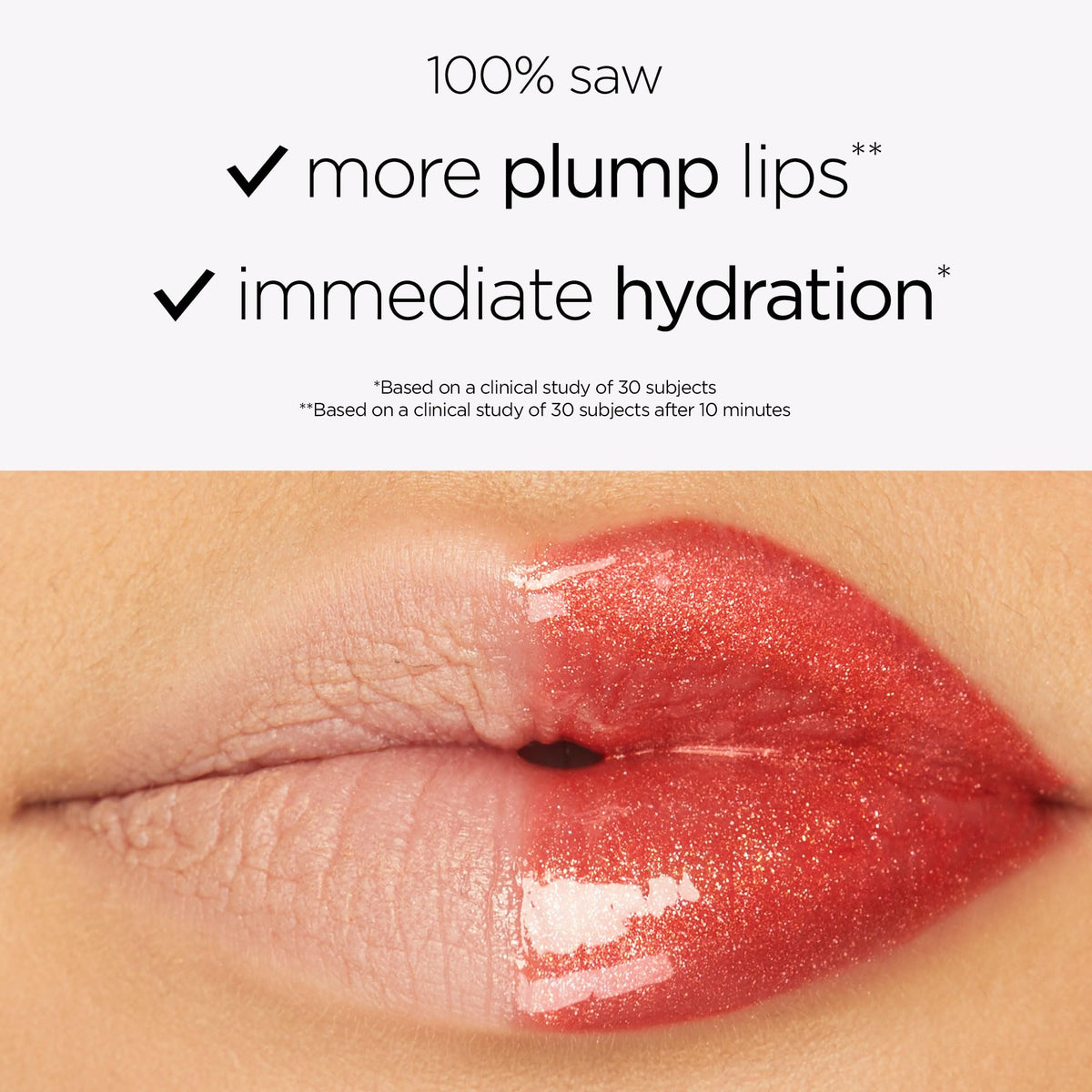 tarte indigo texture closeup showing creamy shimmer finish, conveys hydrating feel