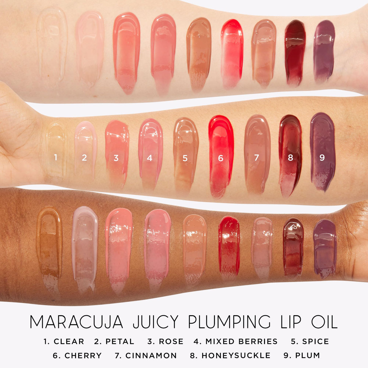 tarte ingredients label highlighting maracuja oil and ethical sourcing details