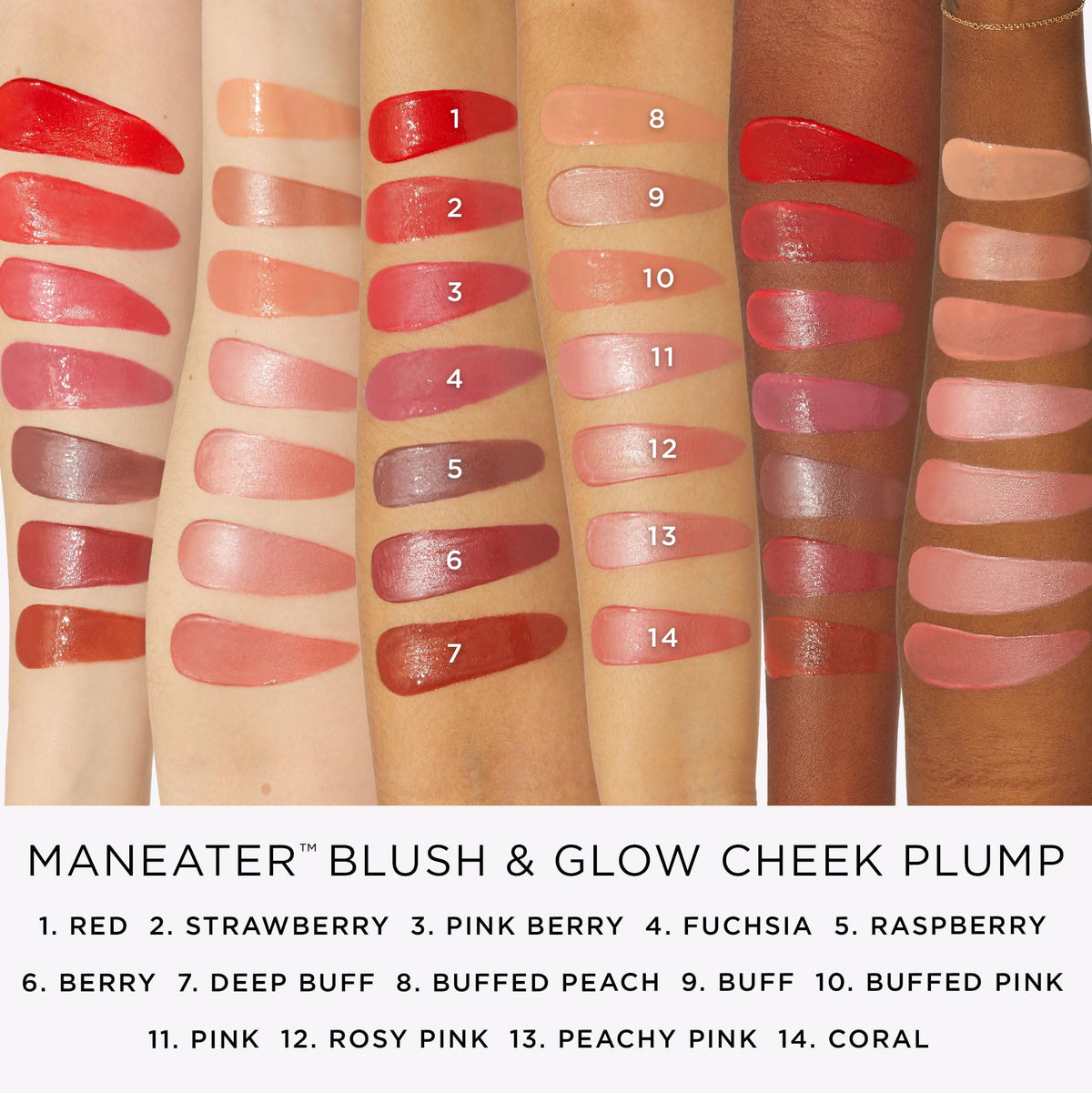 tarte application on cheek showing lifted, plump appearance