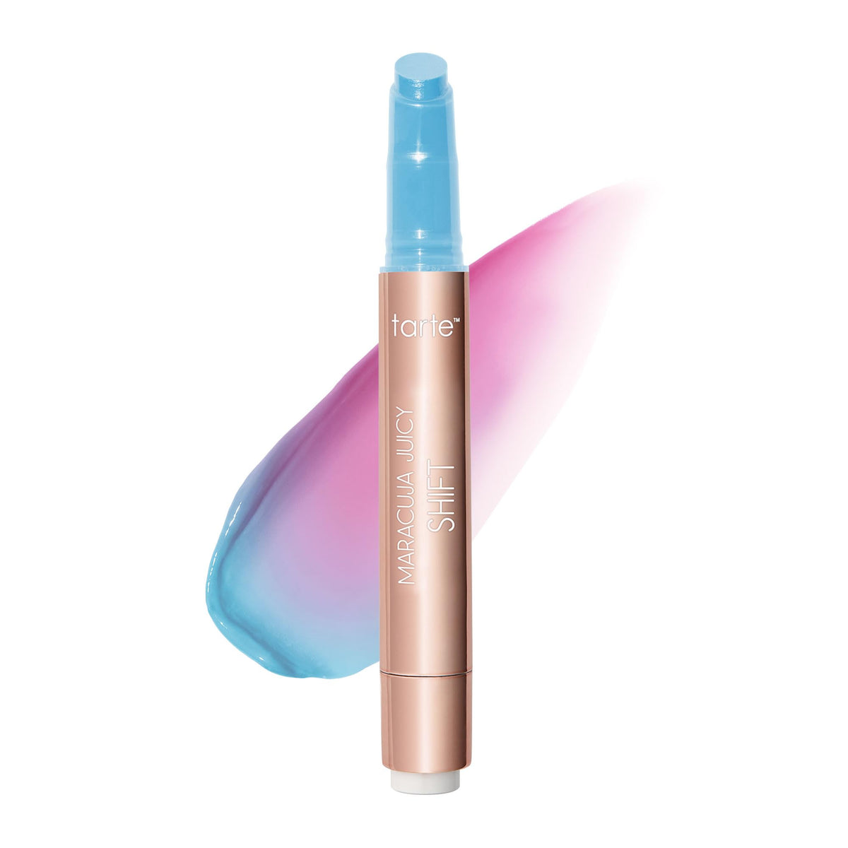 tarte blueberry front packaging shows tube and shade, highlighting glossy finish
