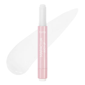 tarte clear tube front packaging showing sleek design and portability