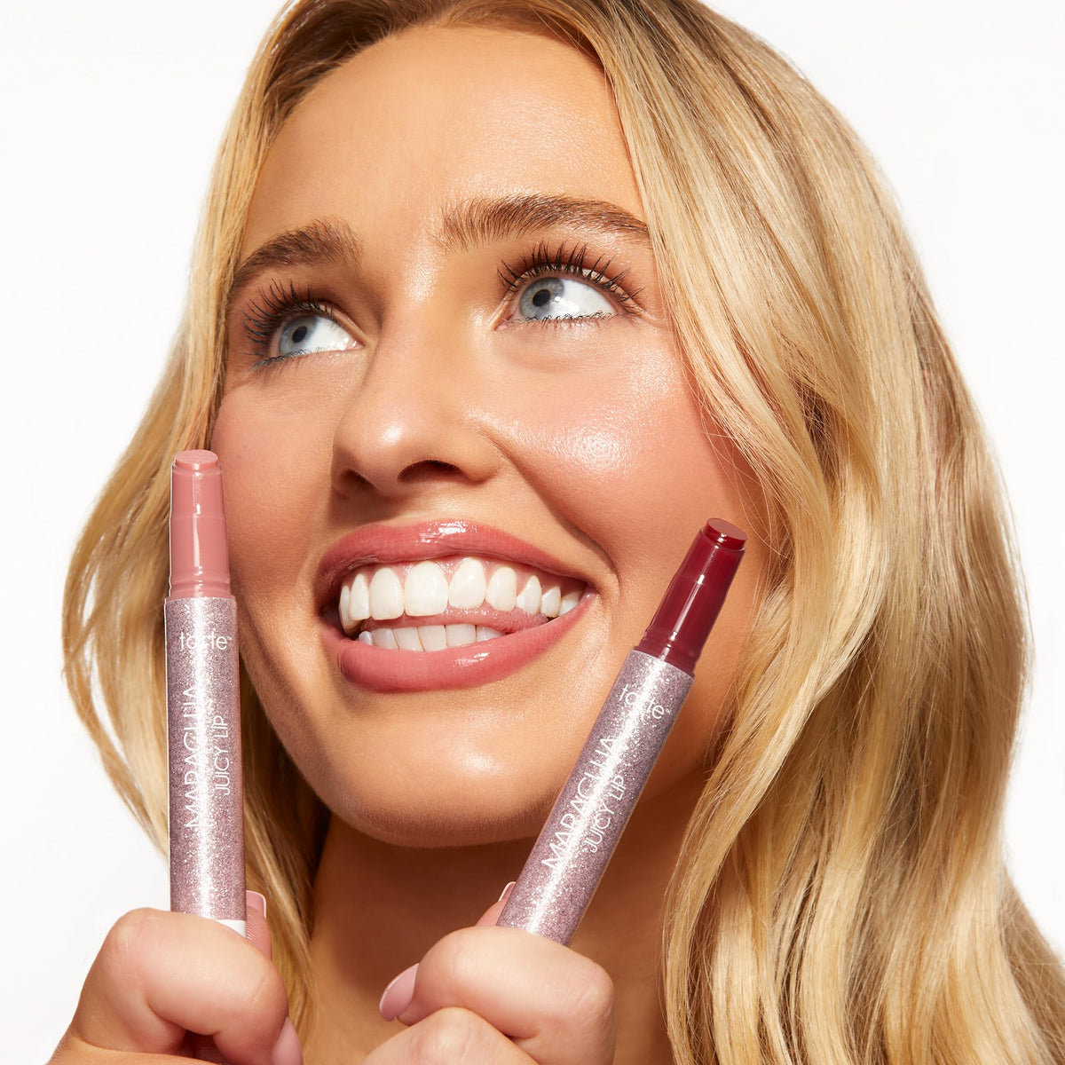 tarte click-up packaging detail highlighting hygienic dispenser and clean application benefit