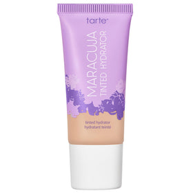 tarte front packaging of maracuja tinted moisturizer shows shade 10N and benefits