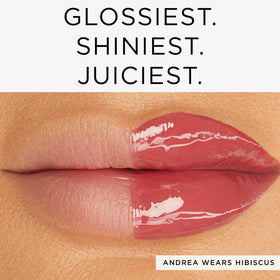 tarte gloss worn on lips in natural light for plumper-looking mouth