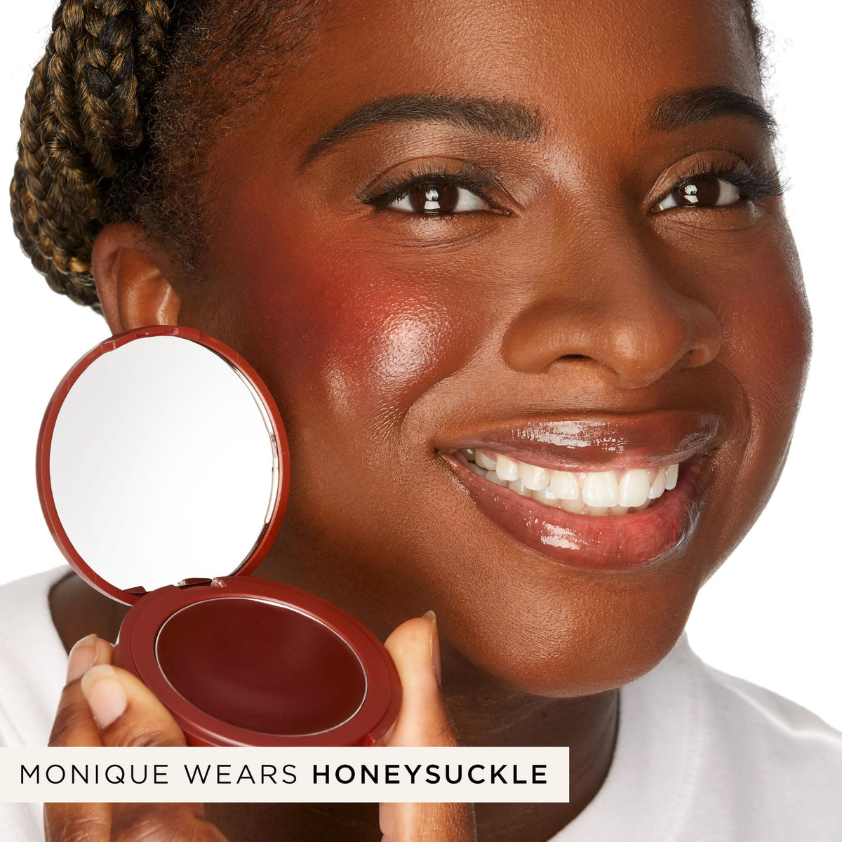 tarte brush blending cream blush to display seamless, second-skin look