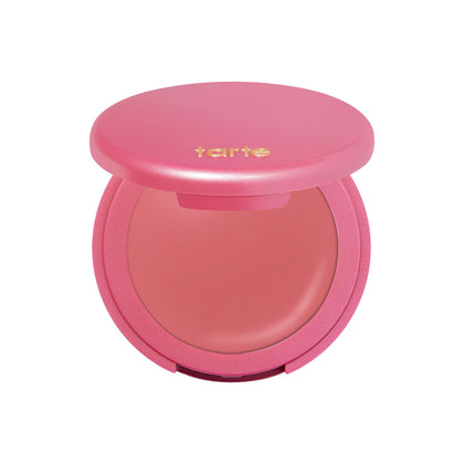 tarte front packaging showing full-size blush and compact for shelf appeal