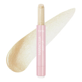 tarte front packaging showing click-up tube and label, highlights portable design