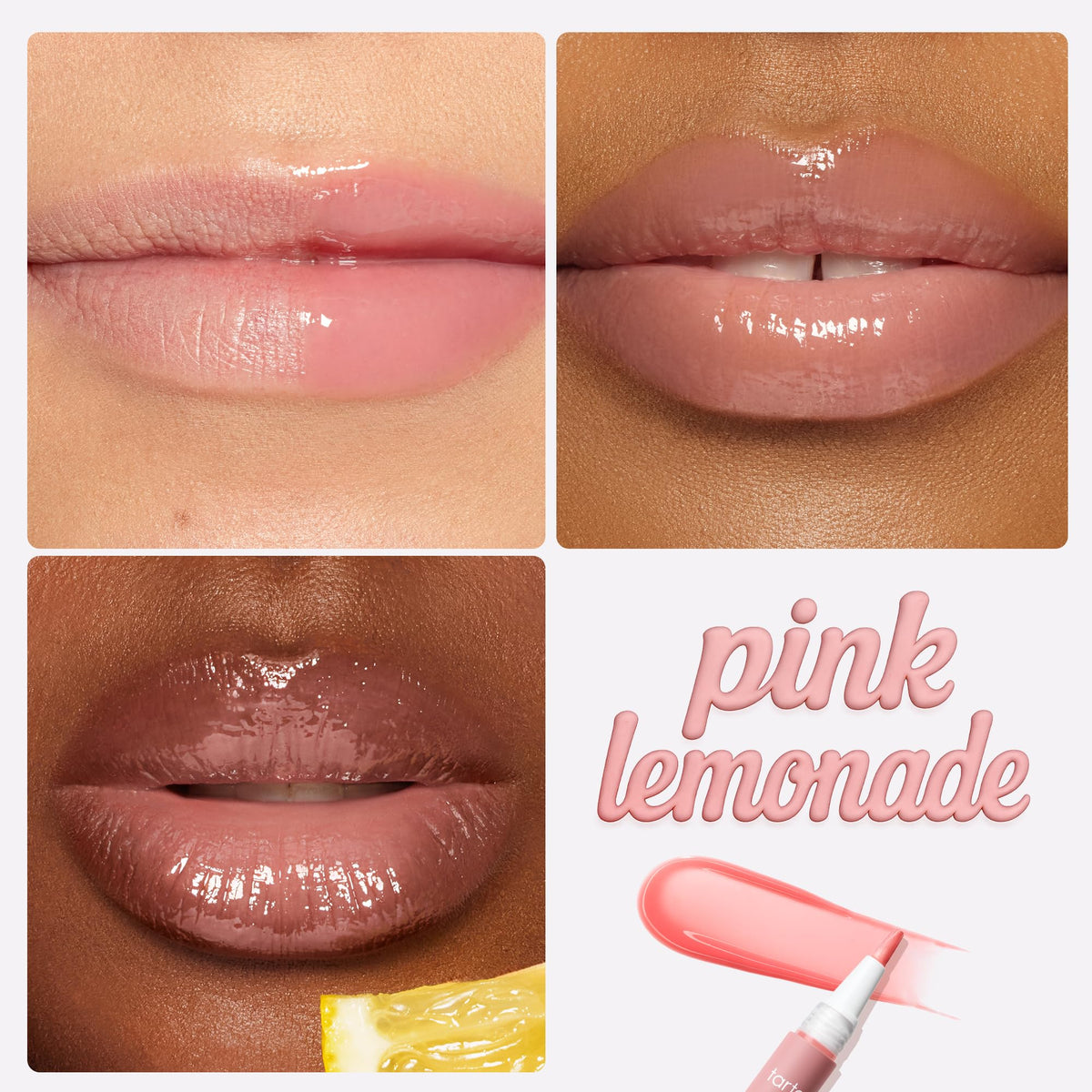 tarte maracuja gloss open wand applicator demonstrating brushie for precise, smooth application
