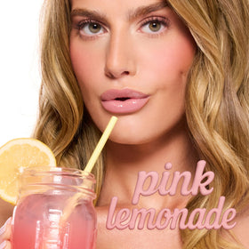 tarte maracuja gloss texture swipe on skin highlighting glossy, non-sticky finish and hydration