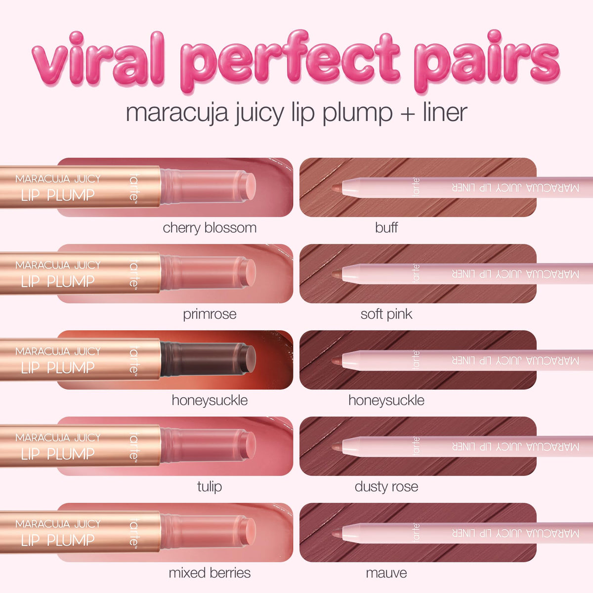 tarte rosy brown swatch closeup illustrating true color payoff