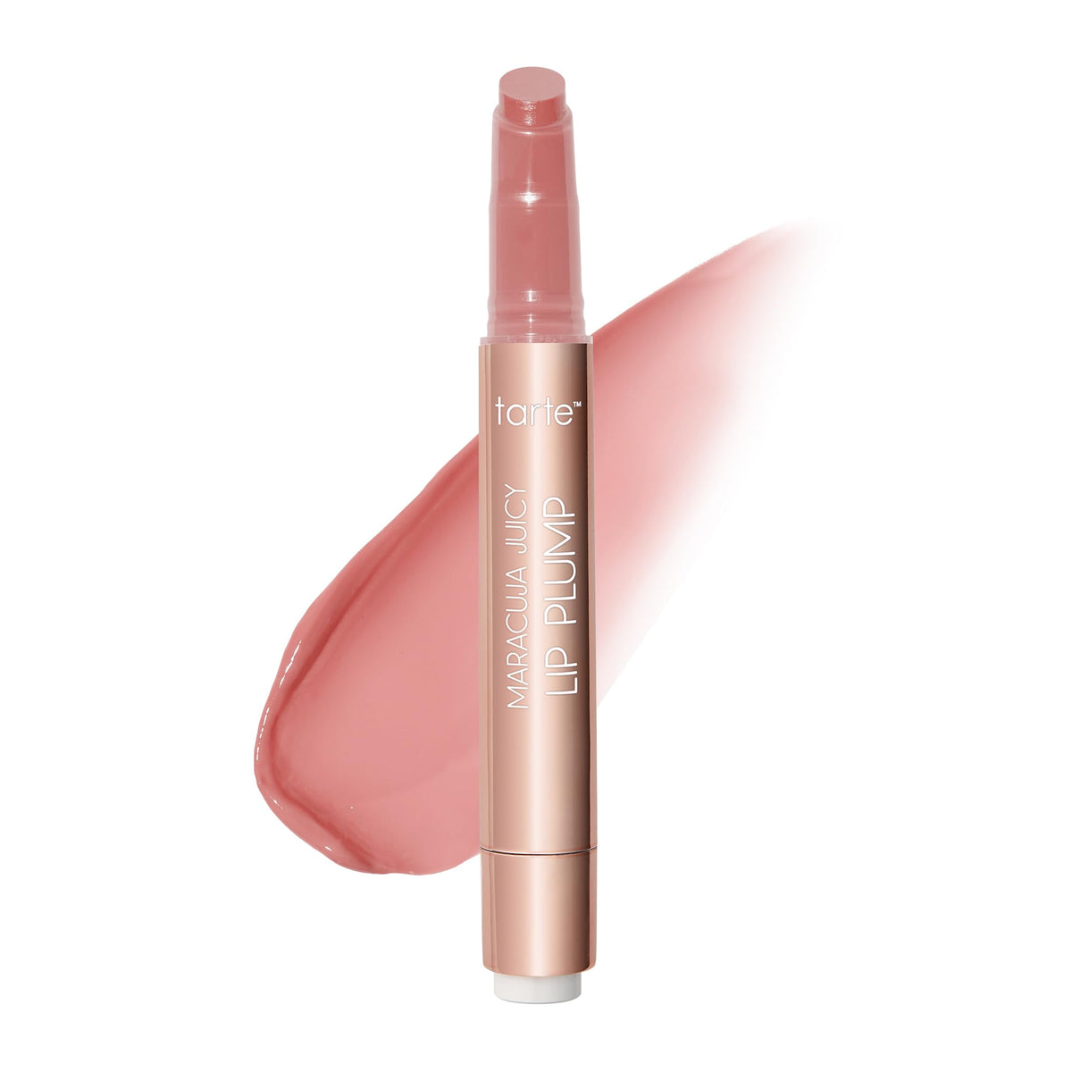 tarte lip plump front packaging showing glossy mixed berries shade and full-size tube benefit shine
