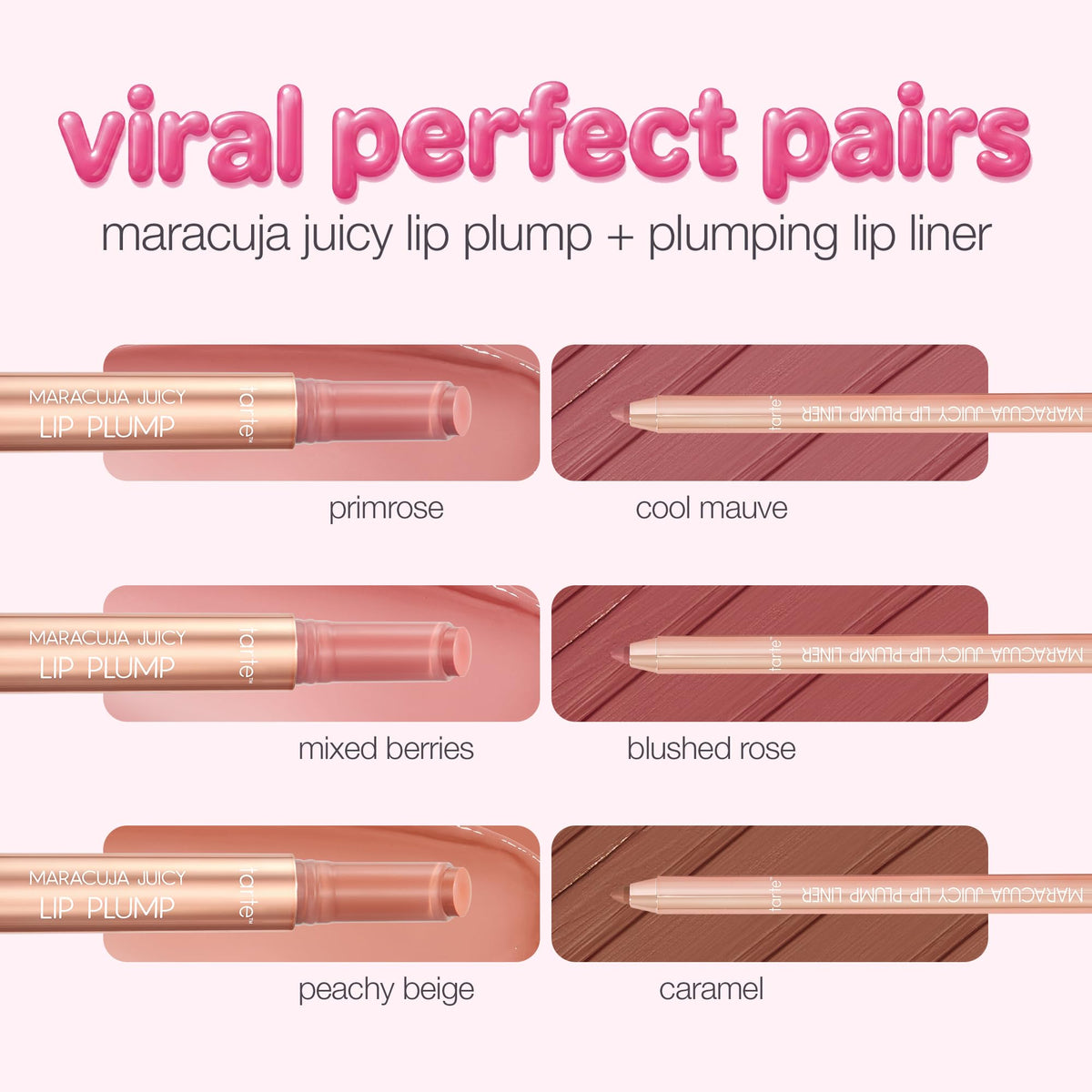 tarte model wearing mocha gloss showing plumped lips and natural wearable color benefit