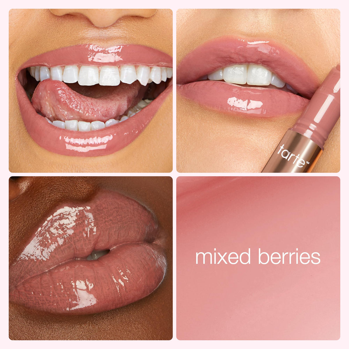 tarte lip plump open applicator and texture close-up illustrating cushion comfort and smooth application benefit
