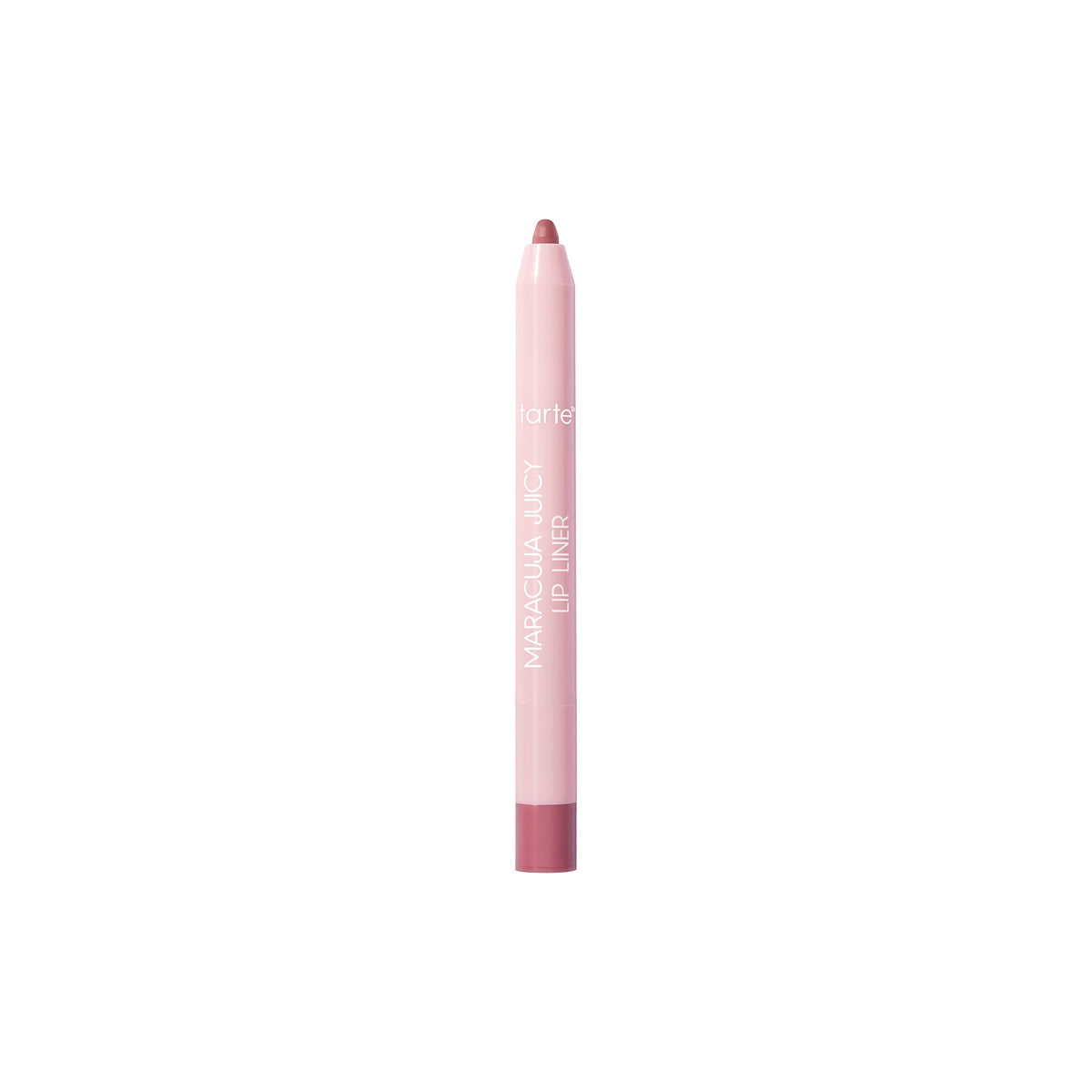 tarte lip liner front packaging shows mauve shade and travel size benefit
