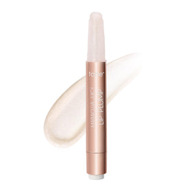 tarte front view of shimmer glass tube shows sleek packaging and glossy finish