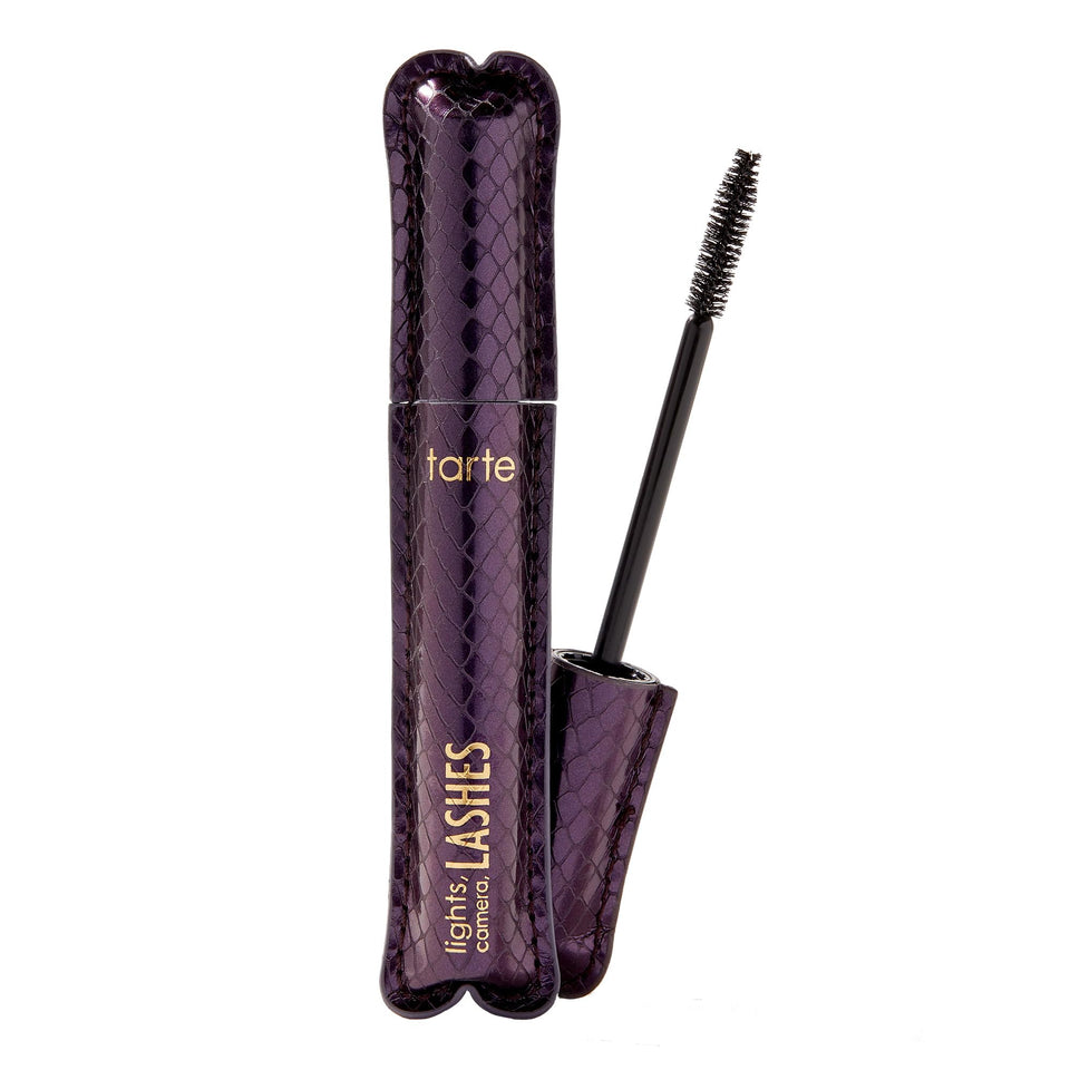 tarte front packaging showing tube and bold black finish for clear product ID