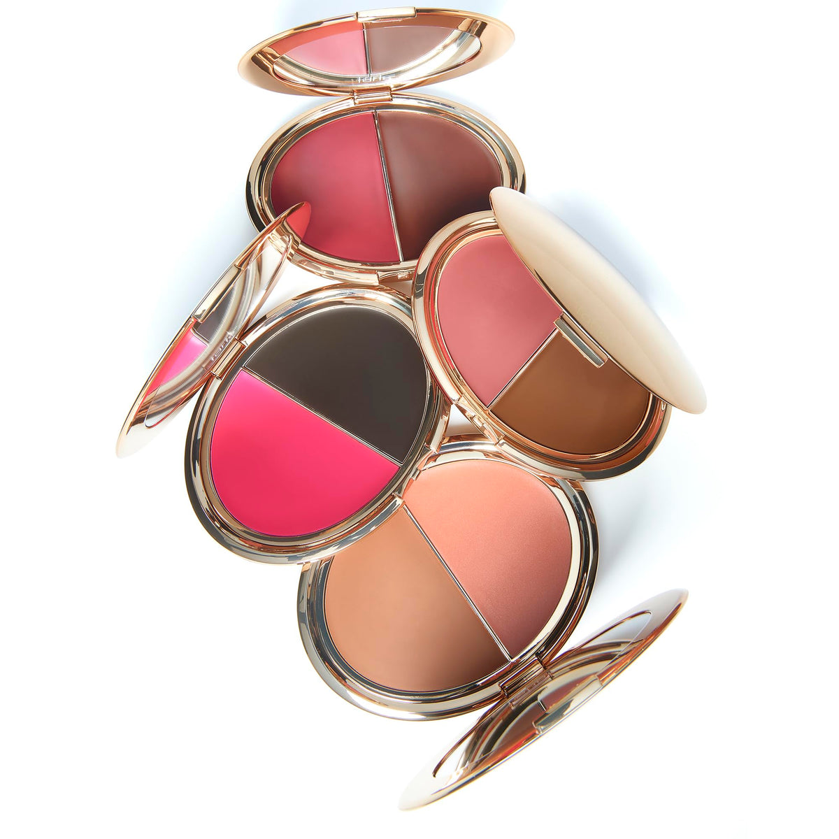 tarte compact in hand illustrating size and travel-friendly convenience